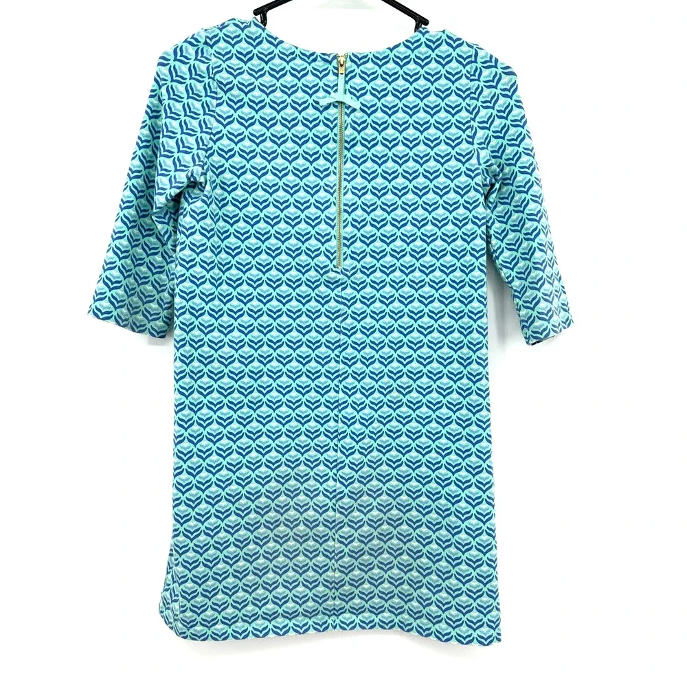 Vineyard Vines‎ girls youth size Medium 10 - 12 blue dress zip up back